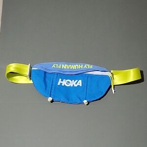 Hoka Blue and Lime Green Belt Bag Up To 42" Waist